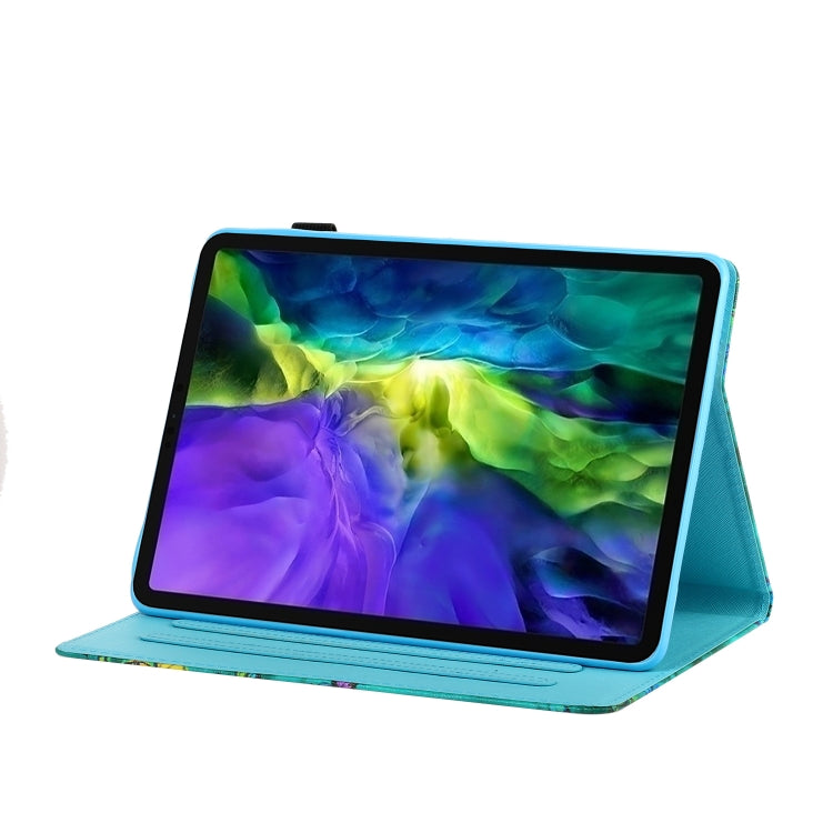 For iPad Pro 11 2024 Coloured Drawing Stitching Smart Leather Tablet Case(Owl) - iPad Pro 11 2024 Cases by PMC TechLife | Online Shopping South Africa | PMC TechLife | Buy Now Pay Later Mobicred