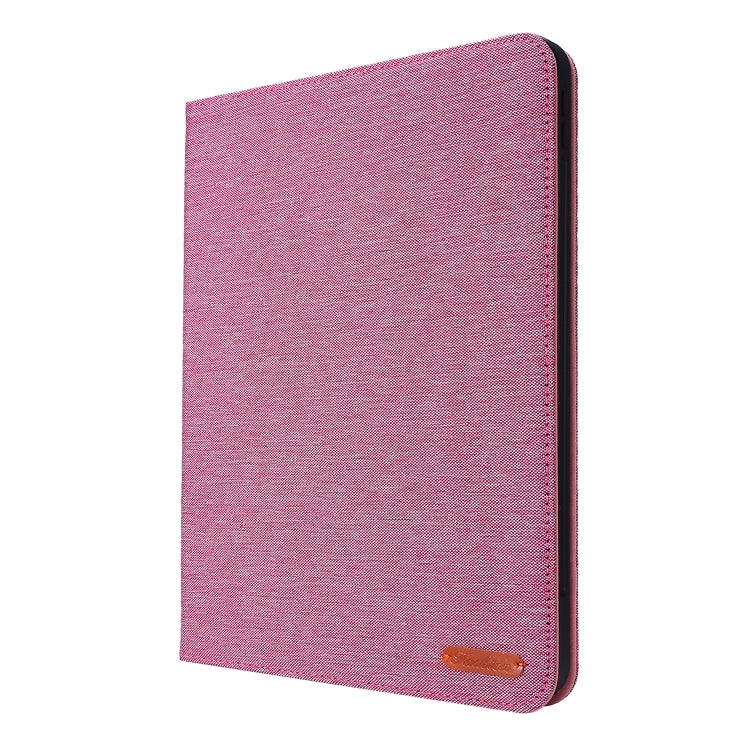 For iPad Pro 13 2024 Fabric Leather Tablet Case(Rose Red) - iPad Pro 13 2024 Cases by PMC TechLife | Online Shopping South Africa | PMC TechLife | Buy Now Pay Later Mobicred