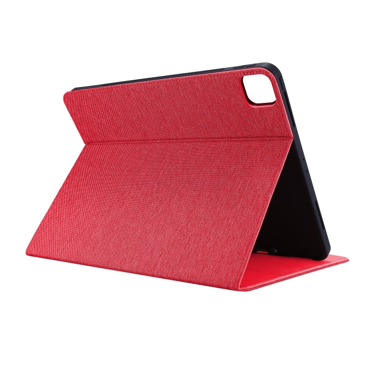 For iPad Pro 13 2024 Fabric Leather Tablet Case(Red) - iPad Pro 13 2024 Cases by PMC TechLife | Online Shopping South Africa | PMC TechLife | Buy Now Pay Later Mobicred