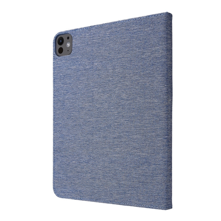 For iPad Pro 13 2024 Fabric Leather Tablet Case(Blue) - free shipping - PMC TechLife - Order now!
