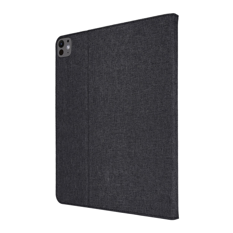 For iPad Pro 13 2024 Fabric Leather Tablet Case(Black) - iPad Pro 13 2024 Cases by PMC TechLife | Online Shopping South Africa | PMC TechLife | Buy Now Pay Later Mobicred