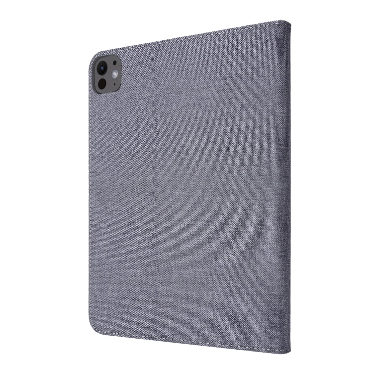 For iPad Pro 13 2024 Fabric Leather Tablet Case(Grey) - iPad Pro 13 2024 Cases by PMC TechLife | Online Shopping South Africa | PMC TechLife | Buy Now Pay Later Mobicred