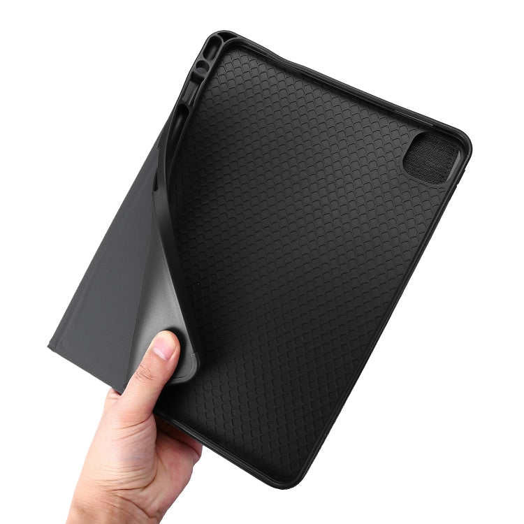 For iPad Pro 13 2024 Fabric Leather Tablet Case(Grey) - iPad Pro 13 2024 Cases by PMC TechLife | Online Shopping South Africa | PMC TechLife | Buy Now Pay Later Mobicred