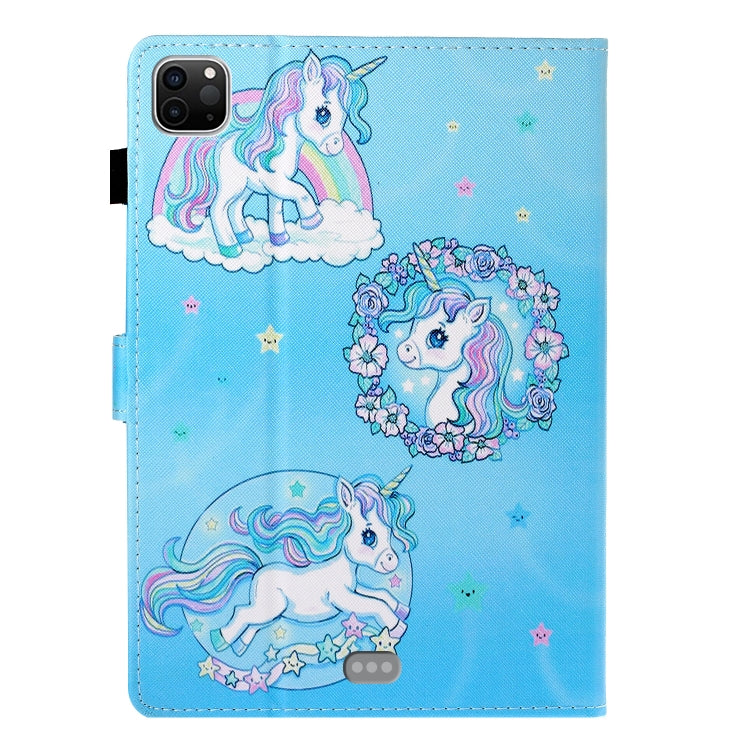 For iPad Pro 11 2024 Coloured Drawing Stitching Smart Leather Tablet Case(Unicorn) - iPad Pro 11 2024 Cases by PMC TechLife | Online Shopping South Africa | PMC TechLife | Buy Now Pay Later Mobicred