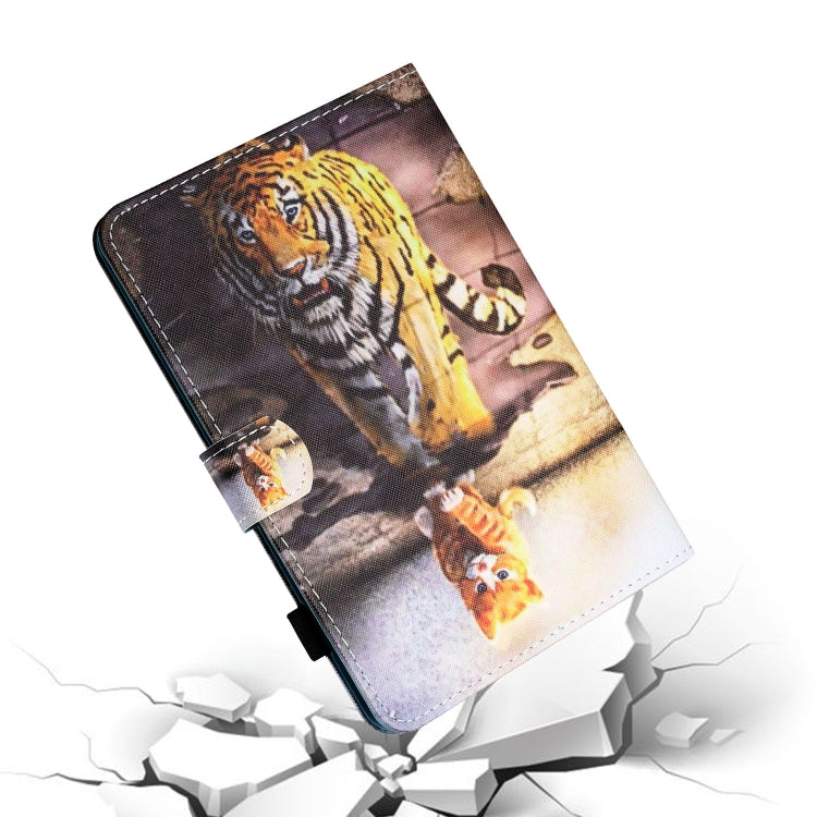 For iPad Pro 11 2024 Coloured Drawing Stitching Smart Leather Tablet Case(Cat and Tiger) - iPad Pro 11 2024 Cases by PMC TechLife | Online Shopping South Africa | PMC TechLife | Buy Now Pay Later Mobicred