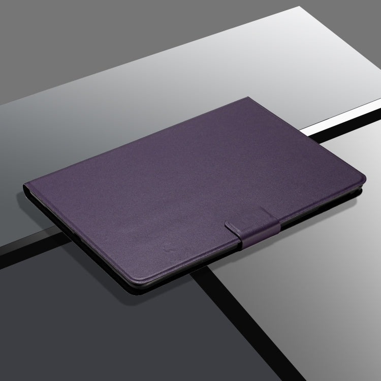 For iPad Pro 11 2024 Pure Color Smart Leather Tablet Case(Purple) - iPad Pro 11 2024 Cases by PMC TechLife | Online Shopping South Africa | PMC TechLife | Buy Now Pay Later Mobicred