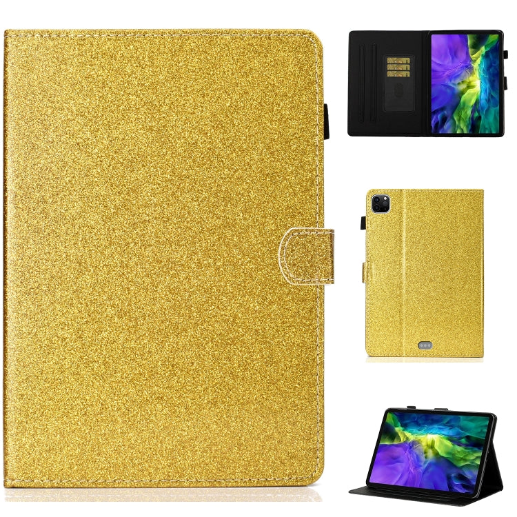For iPad Pro 11 2024 Glitter Smart Leather Tablet Case(Golden) - iPad Pro 11 2024 Cases by PMC TechLife | Online Shopping South Africa | PMC TechLife | Buy Now Pay Later Mobicred