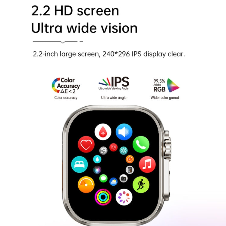 WS12 ULTRA 2 2.2 inch Sport Smart Watch, Support Payment Code / Bluetooth Call / Sleep / Blood Oxygen / Heart Rate / Blood Pressure Health Monitor(Gold) - free shipping - PMC TechLife - Order now!
