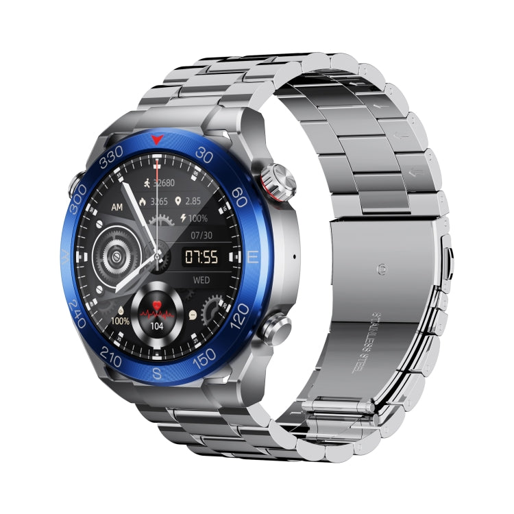 WS-20 1.43 inch IP67 Sport Smart Watch Support Bluetooth Call / Sleep / Blood Oxygen / Heart Rate / Blood Pressure Health Monitor, Steel Strap(Silver) - Smart Watches by PMC TechLife | Online Shopping South Africa | PMC TechLife | Buy Now Pay Later Mobicred