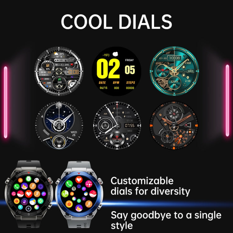 WS-20 1.43 inch IP67 Sport Smart Watch Support Bluetooth Call / Sleep / Blood Oxygen / Heart Rate / Blood Pressure Health Monitor, Steel Strap(Black) - Smart Watches by PMC TechLife | Online Shopping South Africa | PMC TechLife | Buy Now Pay Later Mobicred