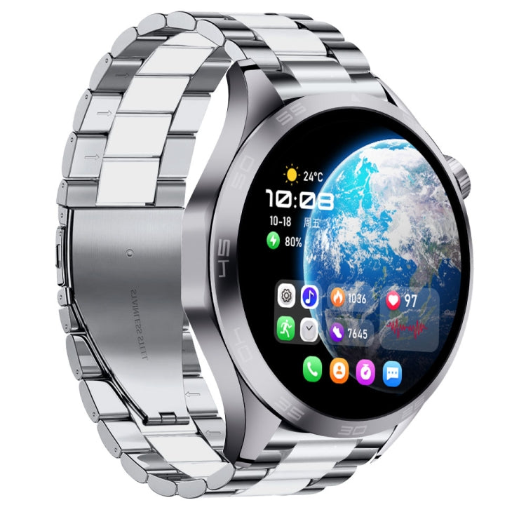 WS-26 1.52 inch IP67 Sport Smart Watch Support Bluetooth Call / Sleep / Blood Oxygen / Heart Rate / Blood Pressure Health Monitor, Steel Strap(Silver) - Smart Watches by PMC TechLife | Online Shopping South Africa | PMC TechLife | Buy Now Pay Later Mobicred