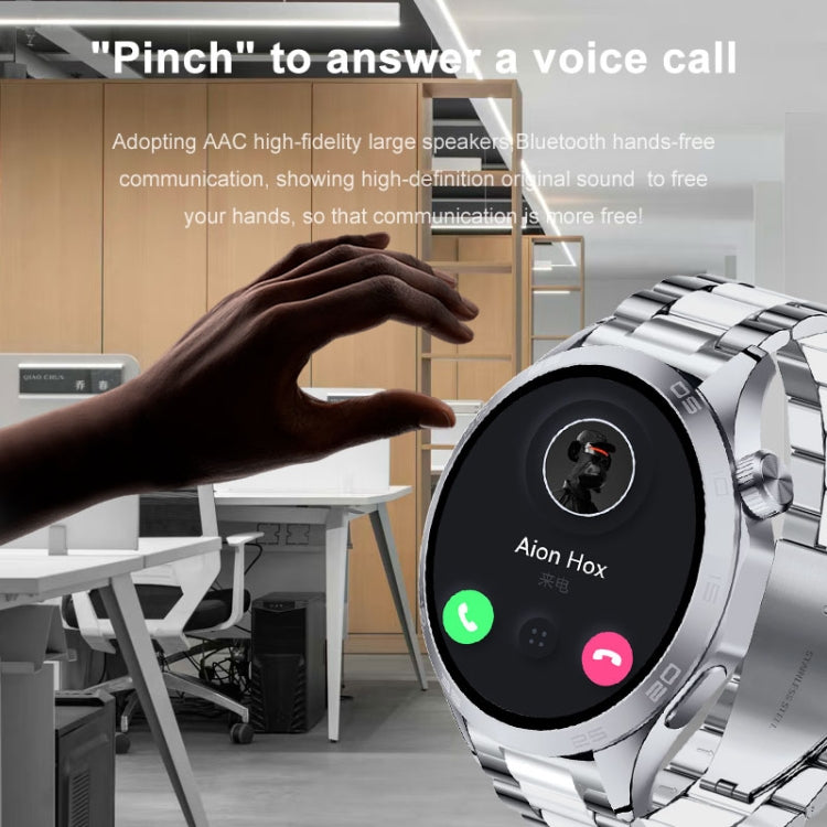 WS-26 1.52 inch IP67 Sport Smart Watch Support Bluetooth Call / Sleep / Blood Oxygen / Heart Rate / Blood Pressure Health Monitor, Leather Strap(Silver) - Smart Watches by PMC TechLife | Online Shopping South Africa | PMC TechLife | Buy Now Pay Later Mobicred