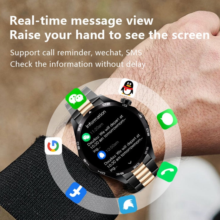 WS-26 1.52 inch IP67 Sport Smart Watch Support Bluetooth Call / Sleep / Blood Oxygen / Heart Rate / Blood Pressure Health Monitor, Steel Strap(Black) - Smart Watches by PMC TechLife | Online Shopping South Africa | PMC TechLife | Buy Now Pay Later Mobicred