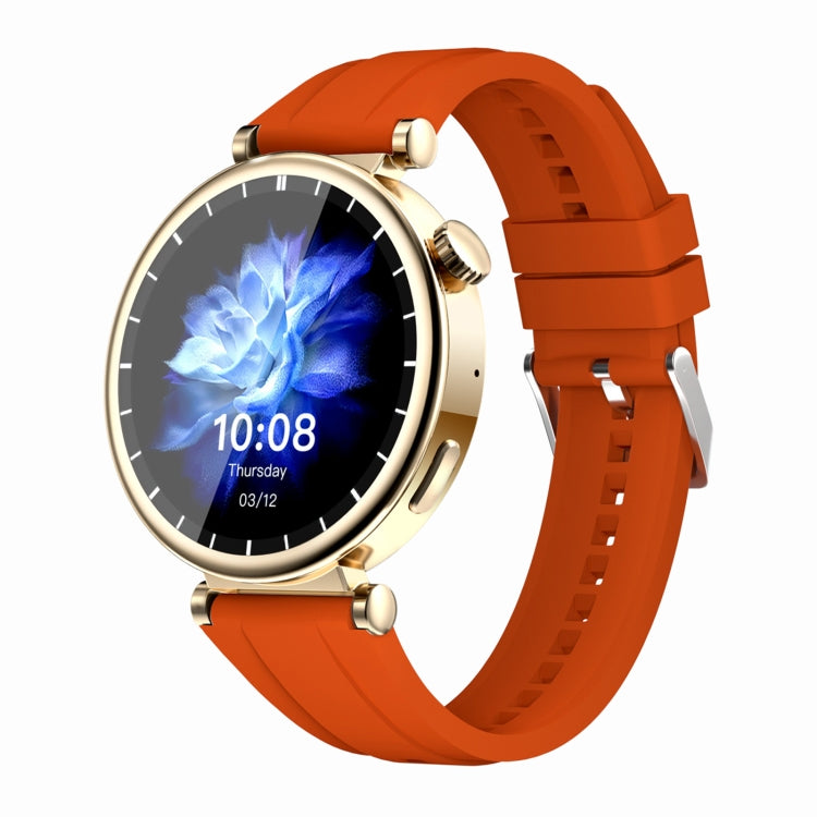 WS520 1.28 inch IP67 Sport Smart Watch, Support Bluetooth Call / Sleep / Blood Oxygen / Heart Rate / Blood Pressure Health Monitor(Gold+Orange) - Smart Watches by PMC TechLife | Online Shopping South Africa | PMC TechLife | Buy Now Pay Later Mobicred