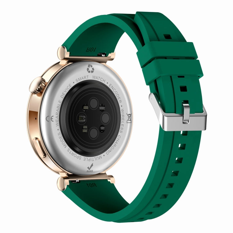 WS520 1.28 inch IP67 Sport Smart Watch, Support Bluetooth Call / Sleep / Blood Oxygen / Heart Rate / Blood Pressure Health Monitor(Rose Gold+Green) - Smart Watches by PMC TechLife | Online Shopping South Africa | PMC TechLife | Buy Now Pay Later Mobicred