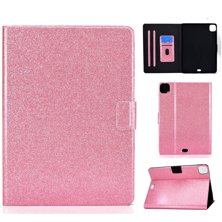 For iPad Pro 11 2024 Varnish Glitter Powder Smart Leather Tablet Case(Pink) - iPad Pro 11 2024 Cases by PMC TechLife | Online Shopping South Africa | PMC TechLife | Buy Now Pay Later Mobicred