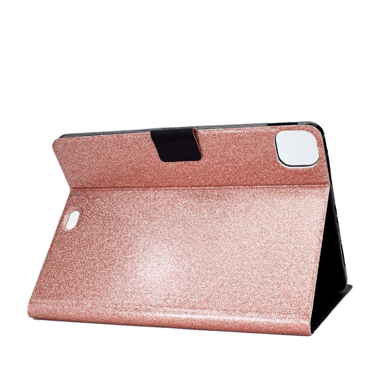 For iPad Pro 11 2024 Varnish Glitter Powder Smart Leather Tablet Case(Rose Gold) - iPad Pro 11 2024 Cases by PMC TechLife | Online Shopping South Africa | PMC TechLife | Buy Now Pay Later Mobicred