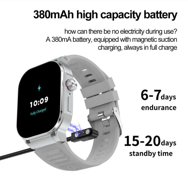 G40S 2.06 inch IP67 BT5.2 Sport Smart Watch, Support Bluetooth Call / Sleep / Blood Oxygen / Heart Rate / Blood Pressure Health Monitor(Black) - Smart Watches by PMC TechLife | Online Shopping South Africa | PMC TechLife | Buy Now Pay Later Mobicred