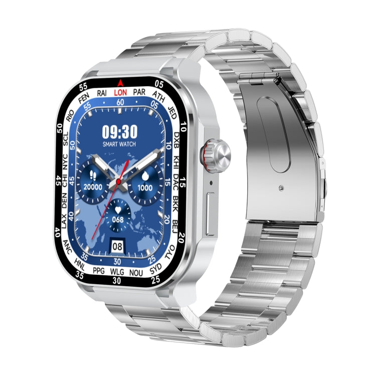 G40S 2.06 inch IP67 BT5.2 Sport Smart Watch, Support Bluetooth Call / Sleep / Blood Oxygen / Heart Rate / Blood Pressure Health Monitor(Silver) - free shipping - PMC TechLife - Order now!