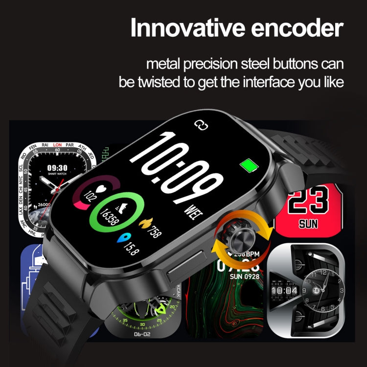 G40S 2.06 inch IP67 BT5.2 Sport Smart Watch, Support Bluetooth Call / Sleep / Blood Oxygen / Heart Rate / Blood Pressure Health Monitor(Silver) - free shipping - PMC TechLife - Order now!