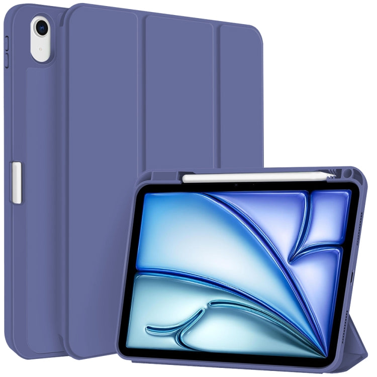 For iPad Air 11 2024 3-fold TPU Smart Leather Tablet Case with Pen Slot(Royal Blue) - iPad Air 11 2024 Cases by PMC TechLife | Online Shopping South Africa | PMC TechLife | Buy Now Pay Later Mobicred