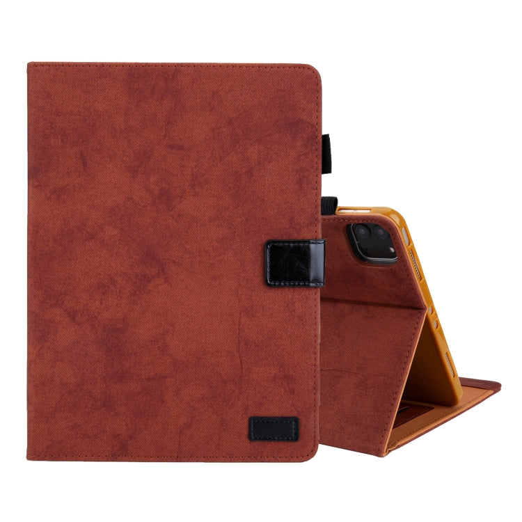 For iPad Pro 11 2024 Cloth Texture Leather Tablet Case(Brown) - free shipping - PMC TechLife - Order now!