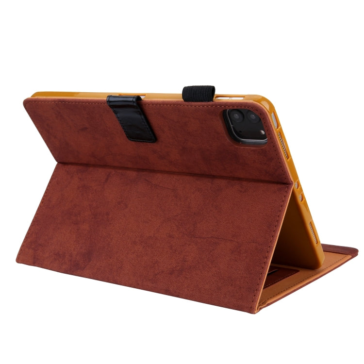 For iPad Pro 11 2024 Cloth Texture Leather Tablet Case(Brown) - free shipping - PMC TechLife - Order now!