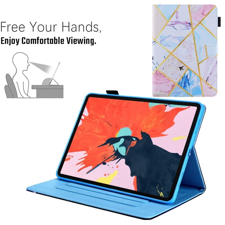 For iPad Pro 11 2024 Colored Drawing Leather Smart Tablet Case(Geometric Marble) - iPad Pro 11 2024 Cases by PMC TechLife | Online Shopping South Africa | PMC TechLife | Buy Now Pay Later Mobicred
