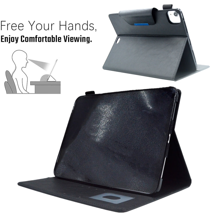 For iPad Pro 11 2024 Suede Cross Texture Magnetic Clasp Leather Smart Tablet Case(Black) - iPad Pro 11 2024 Cases by PMC TechLife | Online Shopping South Africa | PMC TechLife | Buy Now Pay Later Mobicred