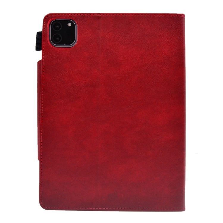For iPad Pro 11 2024 Suede Cross Texture Magnetic Clasp Leather Smart Tablet Case(Red) - iPad Pro 11 2024 Cases by PMC TechLife | Online Shopping South Africa | PMC TechLife | Buy Now Pay Later Mobicred