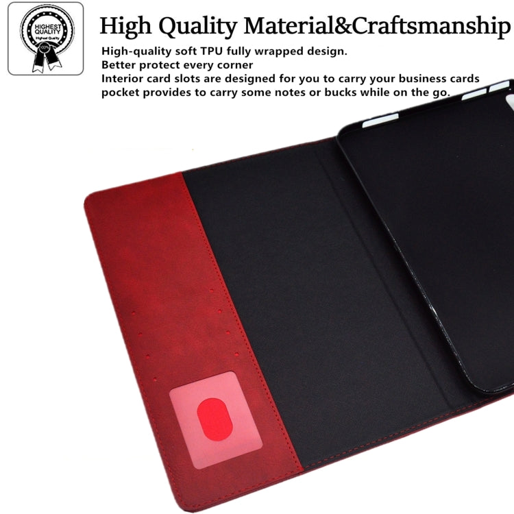 For iPad Pro 11 2024 Suede Cross Texture Magnetic Clasp Leather Smart Tablet Case(Red) - iPad Pro 11 2024 Cases by PMC TechLife | Online Shopping South Africa | PMC TechLife | Buy Now Pay Later Mobicred