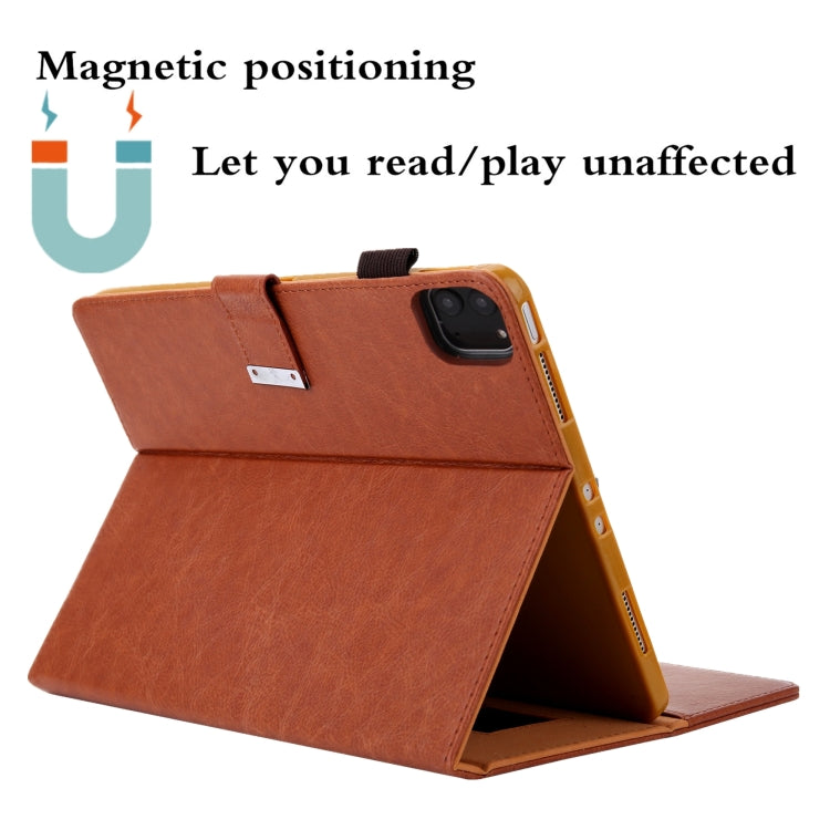 For iPad Pro 11 2024 Business Style Horizontal Flip Leather Smart Tablet Case with Holder(Brown) - iPad Pro 11 2024 Cases by PMC TechLife | Online Shopping South Africa | PMC TechLife | Buy Now Pay Later Mobicred