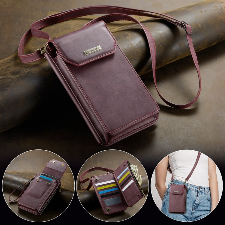 CaseMe Me40 Vertical Multifunctional Shoulder Crossbody Phone Bag(Red) - free shipping - PMC Jewellery - Order now!