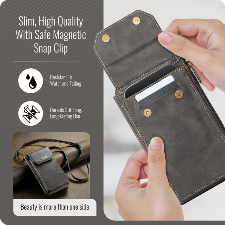 CaseMe Me40 Vertical Multifunctional Shoulder Crossbody Phone Bag(Coffee) - free shipping - PMC Jewellery - Order now!