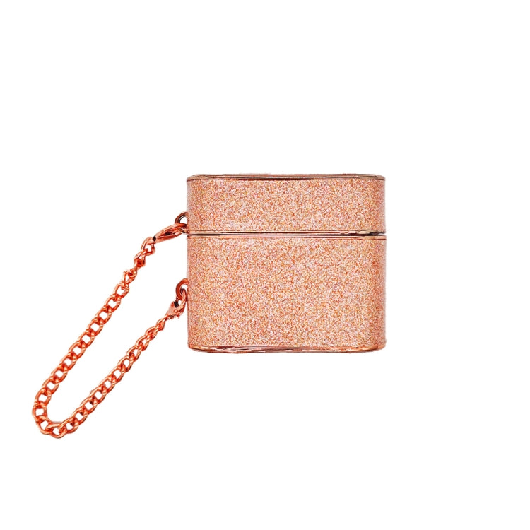 For AirPods 3 Cylindrical Glitter Leather Texture Bluetooth Earphone Protective Case(Rose Gold) - For AirPods 3 by PMC Jewellery | Online Shopping South Africa | PMC Jewellery | Buy Now Pay Later Mobicred
