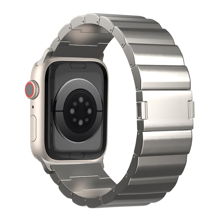 For Apple Watch Series 8 45mm One-Bead Magnetic Buckle Titanium Metal Watch Band(Silver) - free shipping - PMC TechLife - Order now!