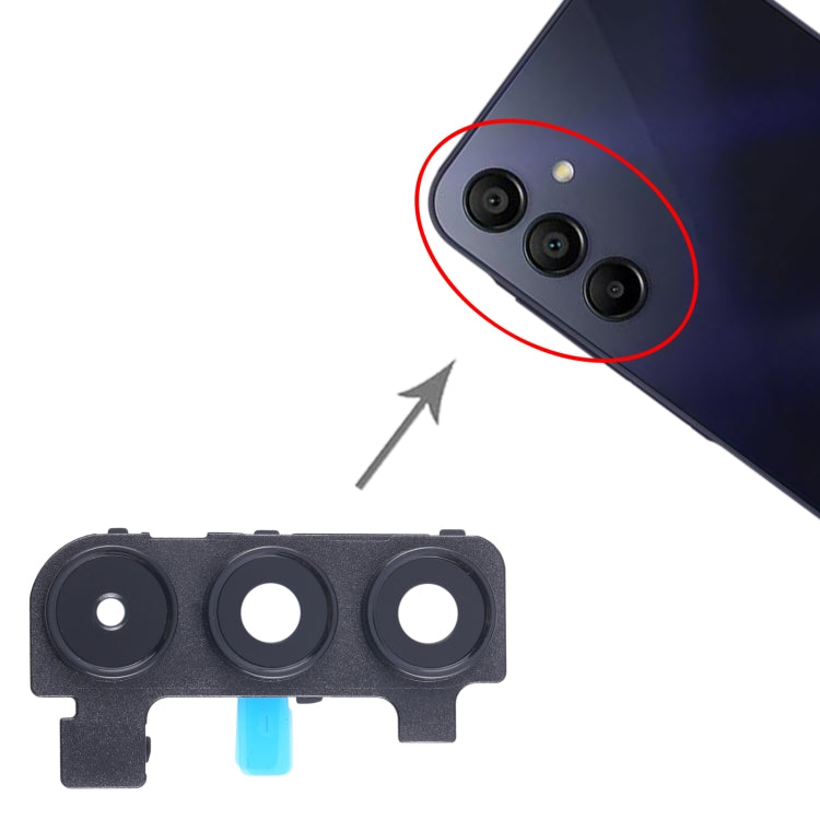 For Samsung Galaxy A15 4G SM-A155F 10pcs Original Rear Camera Lens Cover(Black) - free shipping - PMc TechLife - Order now!