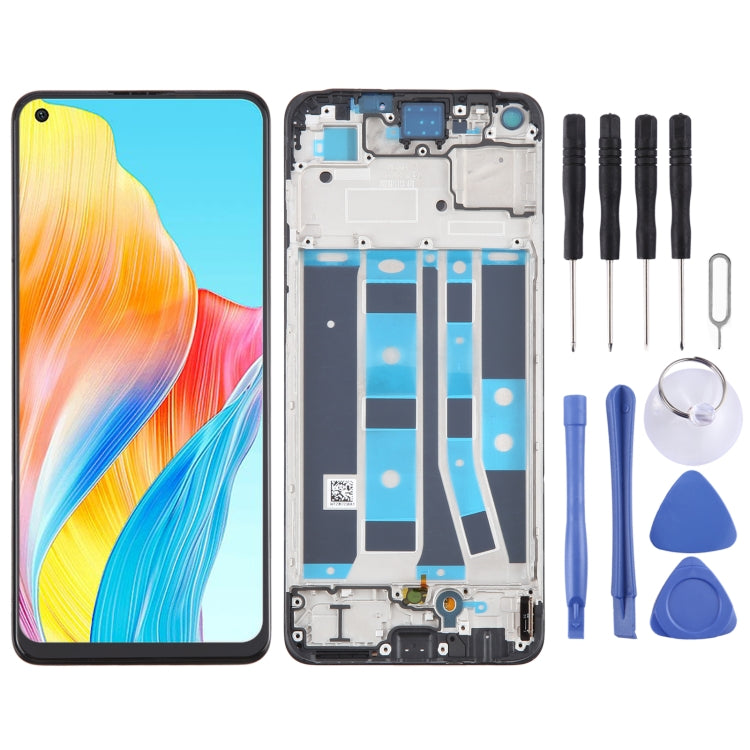 For OPPO A78 4G CPH2565 OLED LCD Screen Digitizer Full Assembly with Frame - free shipping - PMC TechLife - Order now!