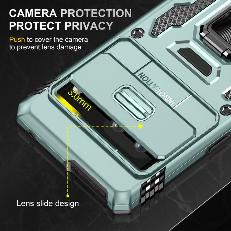 For Google Pixel 9/9 Pro Armor PC + TPU Camera Shield Phone Case(Alpine Green) - Google Cases by PMC TechLife | Online Shopping South Africa | PMC TechLife | Buy Now Pay Later Mobicred