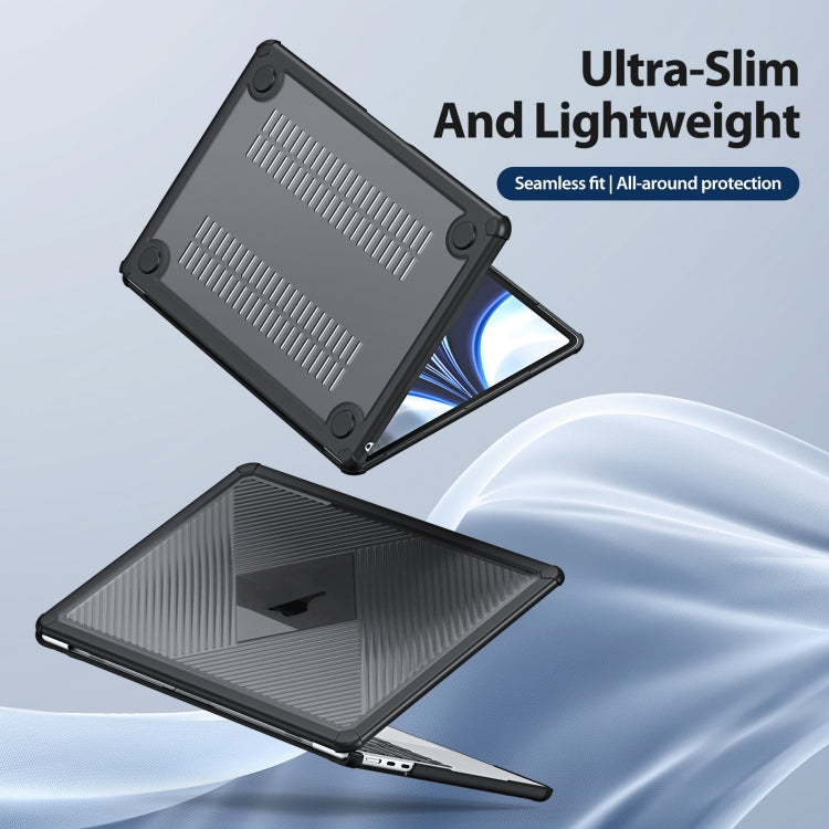 For MacBook Air 13.6 2022/2024 A2681 DUX DUCIS LCGH Laptop Frosted Protective Case(Black) - free shipping - PMC TechLife - Order now!