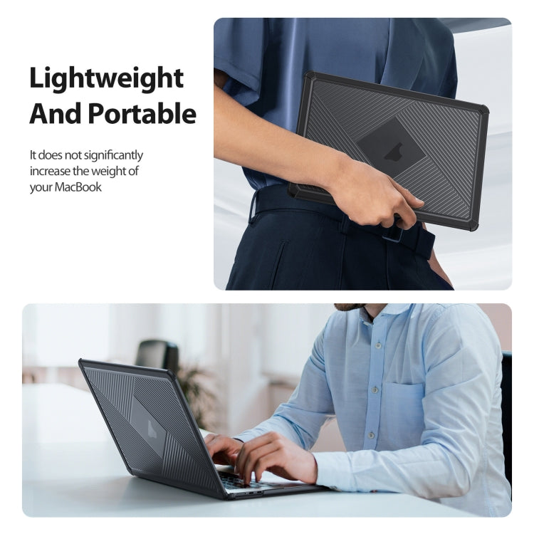 For MacBook Air 13.6 2022/2024 A2681 DUX DUCIS LCGH Laptop Frosted Protective Case(Black) - free shipping - PMC TechLife - Order now!