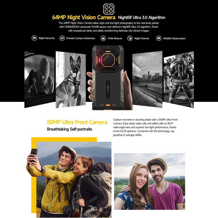 Ulefone Armor 26 Ultra Walkie-Talkie Version Rugged Phone, 12GB+512GB, 6.78 inch Android 13 MediaTek Dimensity 8020 Octa Core, Network: 5G, NFC(Black) - free shipping - PMC TechLife - Order now!