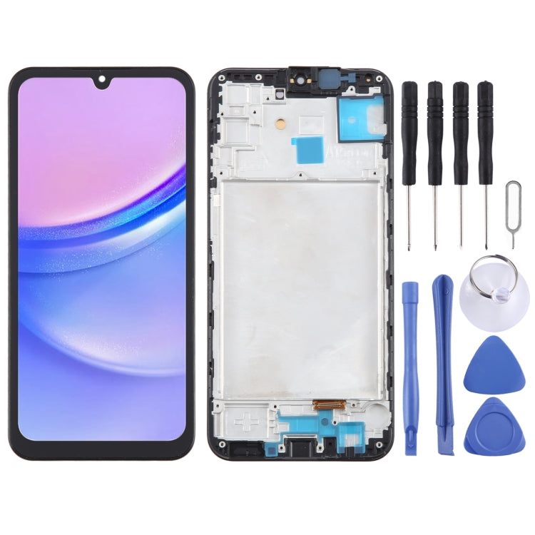 For Samsung Galaxy A15 4G SM-A155F 6.36inch OLED LCD Screen Digitizer Full Assembly with Frame - free shipping - PMc TechLife - Order now!