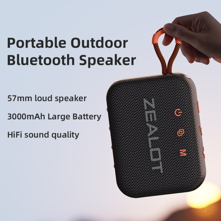 Zealot S75 Portable Outdoor IPX6 Waterproof Bluetooth Speaker(Grey) - free shipping - PMC Jewellery - Order now!