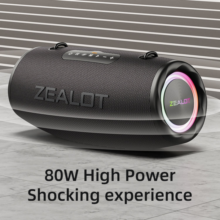 Zealot S87 80W Portable Outdoor Bluetooth Speaker with RGB Light(Camouflage) - free shipping - PMC Jewellery - Order now!