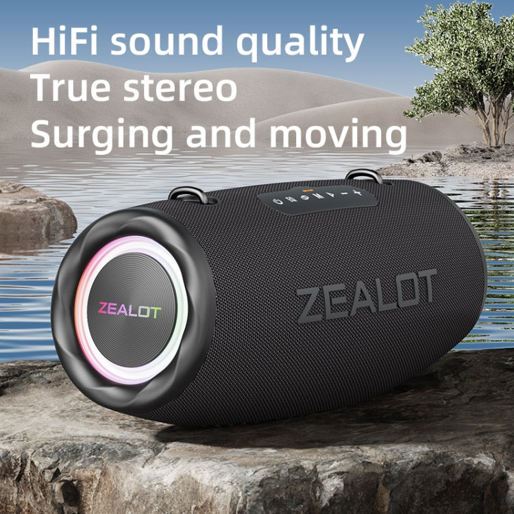 Zealot S87 80W Portable Outdoor Bluetooth Speaker with RGB Light(Camouflage) - free shipping - PMC Jewellery - Order now!