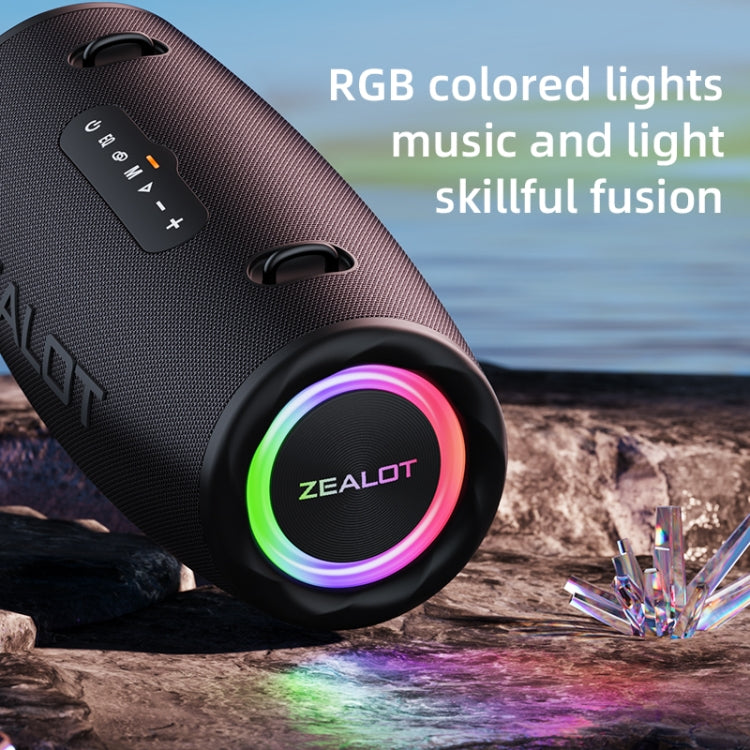Zealot S87 80W Portable Outdoor Bluetooth Speaker with RGB Light(Camouflage) - free shipping - PMC Jewellery - Order now!