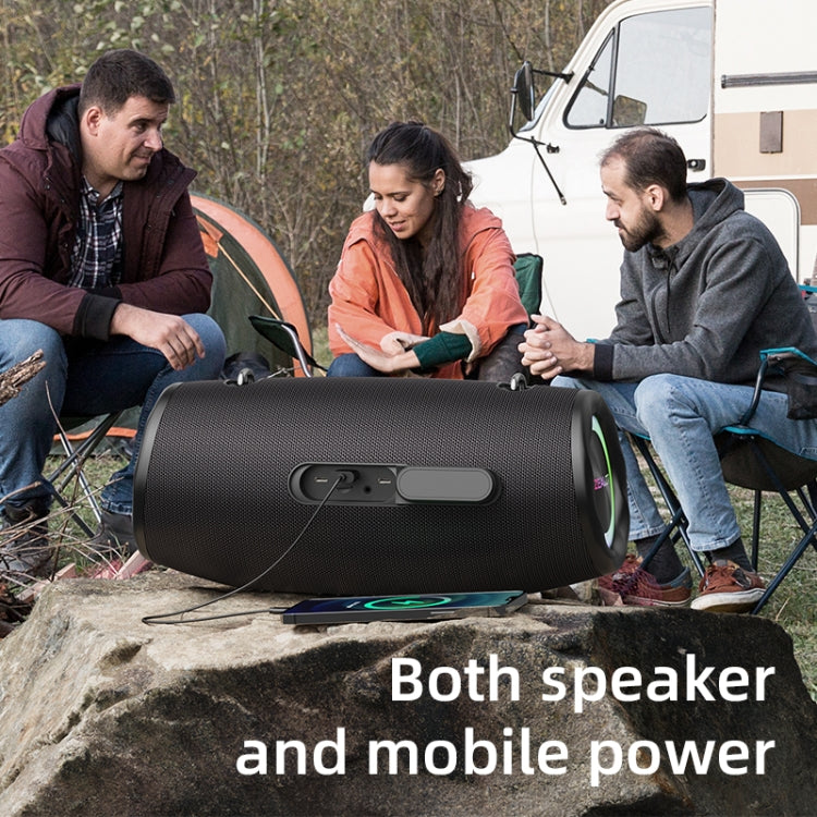 Zealot S87 80W Portable Outdoor Bluetooth Speaker with RGB Light(Grey) - free shipping - PMC Jewellery - Order now!