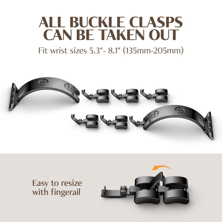 For Apple Watch SE 2022 40mm Cross Bracelet Stainless Steel Watch Band(Gold) - free shipping - PMC TechLife - Order now!