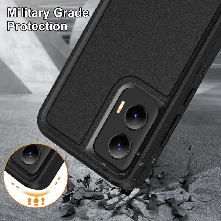 For Motorola Moto G Play 5G 2024 Life Waterproof Rugged PC + Silicone Phone Case(Black) - Motorola Cases by PMC Jewellery | Online Shopping South Africa | PMC Jewellery | Buy Now Pay Later Mobicred